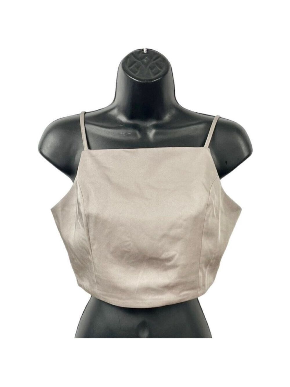 Honey Punch Grey Crop Tank Top Size S